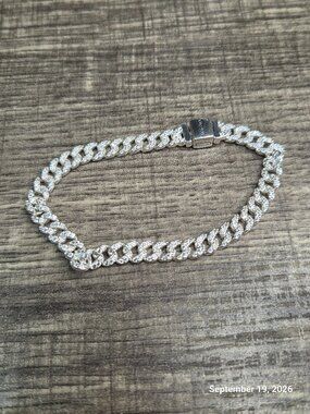 Authentic Pandora Cuban Chain Bracelet Sterling silver